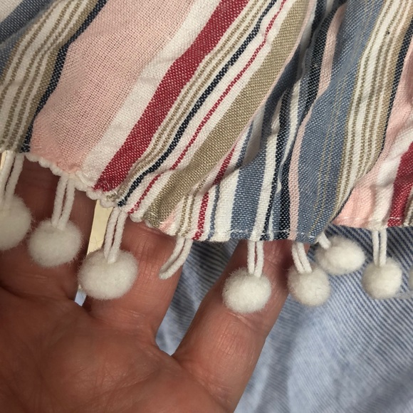 Romeo + Juliet Couture Cute Blue and White Ruffle Fringe Dress - Size Small - Picture 13 of 14